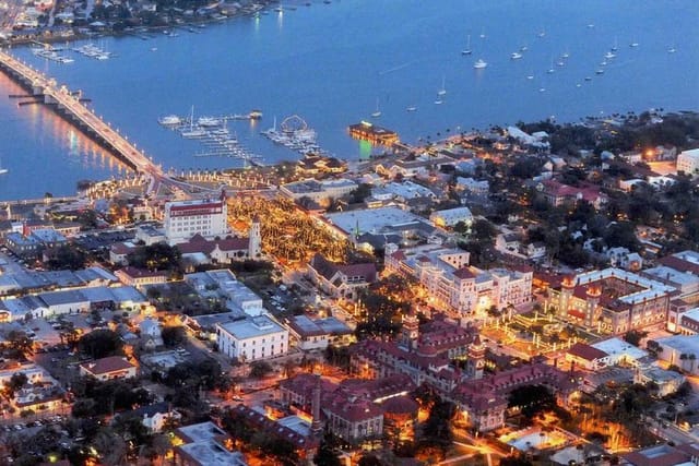 St. Augustine lit up for the holidays!